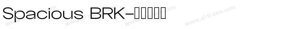 Spacious BRK字体转换